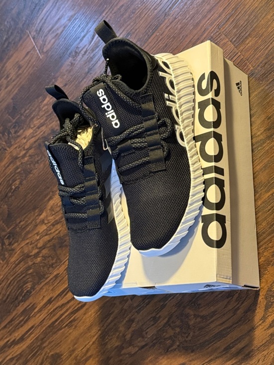 adidas NEW IN BOX Black and White Running Sneakers with Side Logo main image 11